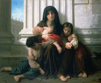 Barmherzigkeit oder Die bedürftige Familie, 1865 von William Adolphe Bouguereau