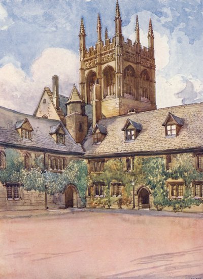 "Mob quad," Merton College von William Ainsworth Wildman