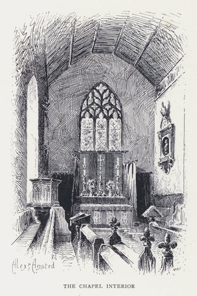 Der Kapelleninnenraum von William Alexander Ansted