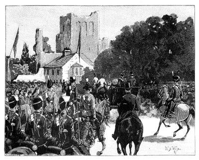 Ankunft von Königin Victoria in Kelso, Schottland, 1887 von William Barnes Wollen