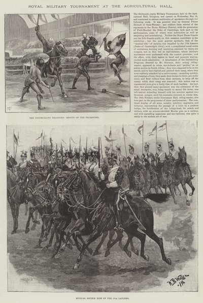 Königliches Militärturnier in der Landwirtschaftshalle von William Barnes Wollen