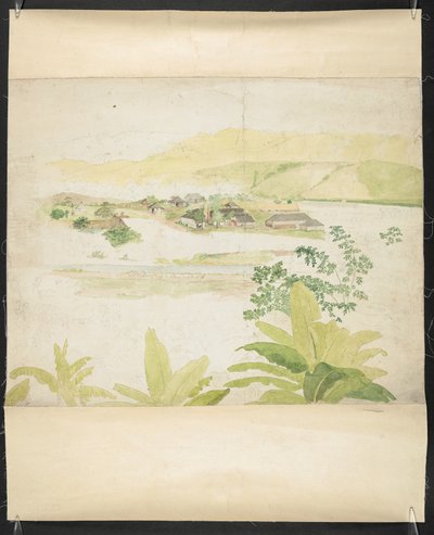 Aquarellzeichnung des Lucky Valley Estate, Clarendon, Jamaika von William Berryman