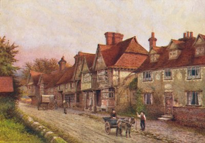 Chiddingstone von der Ecke des Kirchhofs, 1907 von William Biscombe Gardner