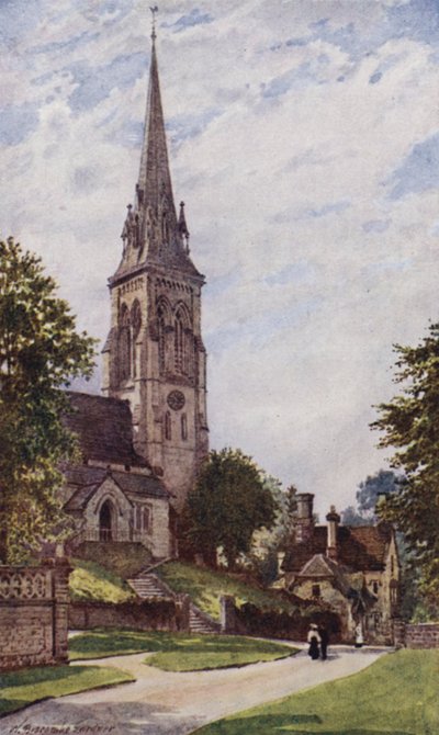 Edensor Kirche, Chatsworth von William Biscombe Gardner