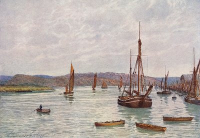 Blick auf den Medway vom Chatham Pier von William Biscombe Gardner