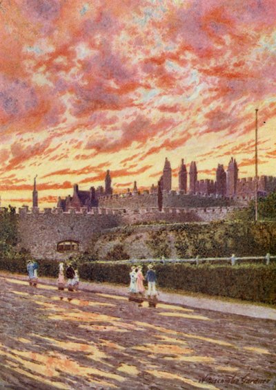 Das Ende eines stürmischen Tages, Deal Castle von William Biscombe Gardner