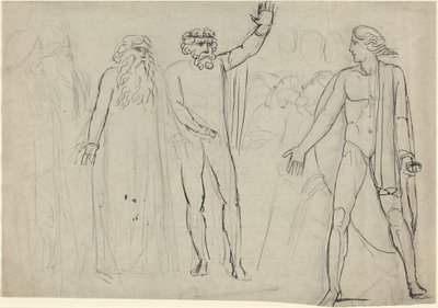 Und Saul sprach zu David: Geh, und der Herr sei mit dir [recto], um 1780-1785 von William Blake