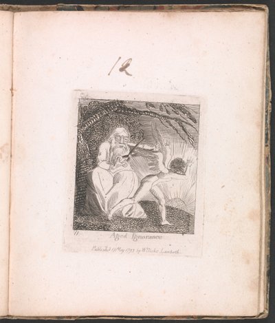 Für Kinder. Die Tore des Paradieses, Tafel 13, Alte Unwissenheit von William Blake