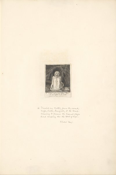 Für die Geschlechter - Die Tore des Paradieses, Platte 18, Ich habe dem Wurm gesagt . . . . von William Blake