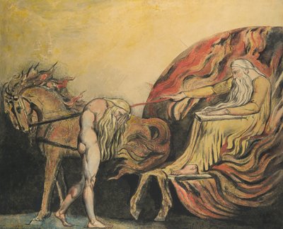 Gott richtet Adam, ca. 1795 von William Blake