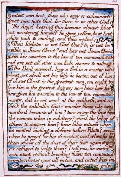 "Greatest men best, those who envy...", Text aus 