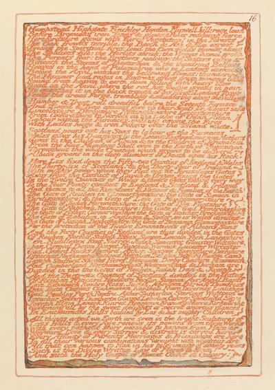 "Hampstead Highgate Finchley Hendon Muswell Hill..." (Platte 16) von William Blake
