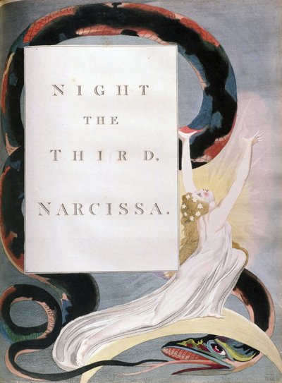 Illustration von William Blake für Edward Youngs Gedicht 