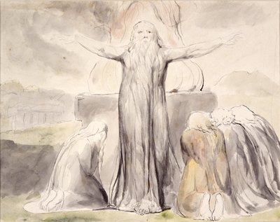 Jobs Opfer: Und mein Knecht Hiob wird für euch beten von William Blake