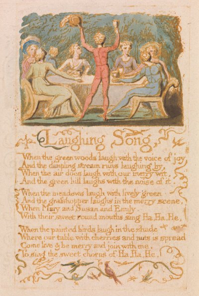 Lachlied (Platte 28) von William Blake