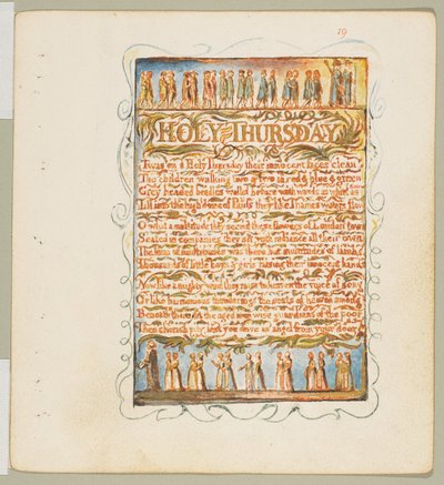 Songs of Innocence: Heiliger Donnerstag von William Blake