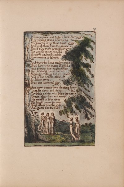 Lieder der Unschuld und Erfahrung, Platte 19, Nacht (Bentley 21) von William Blake