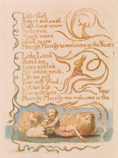 Frühling (Tafel 26) von William Blake