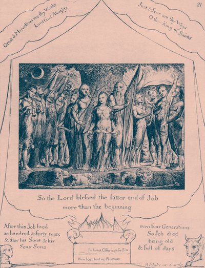 Das Buch Hiob, Illustrationen von William Blake von William Blake