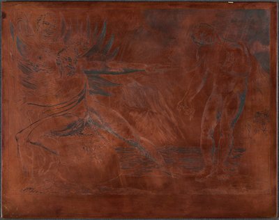 Der Kreis der korrupten Beamten; die Teufel quälen Ciampolo von William Blake