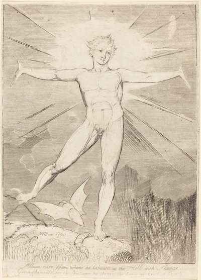 Der Tanz von Albion Glad Day, ca. 1803-1810 von William Blake