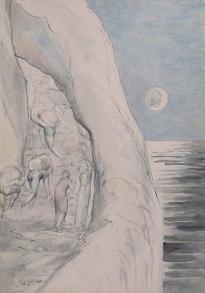 Die Stolzen unter ihren enormen Lasten, 1824-27 von William Blake