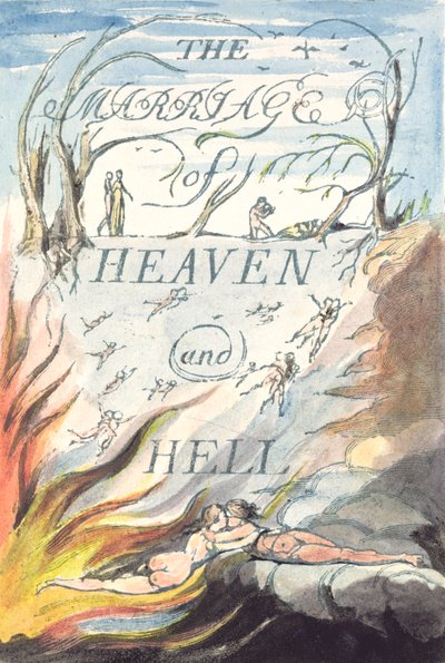 Titelseite, aus Die Hochzeit von Himmel und Hölle von William Blake