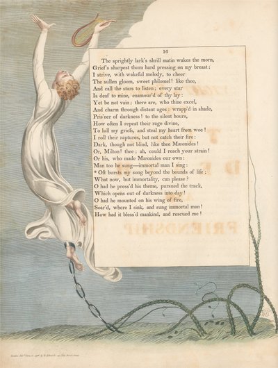 Youngs Nachtgedanken, Seite 16, Oft bricht mein Lied über die Grenzen des Lebens hinaus von William Blake