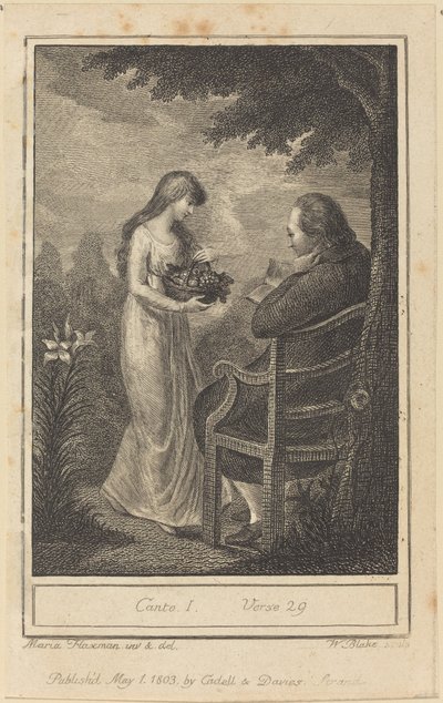 Gesang I, Vers 29 von William Blake after Mary Ann Flaxman