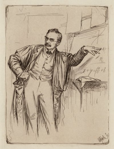 George Chrystal, Professor der Mathematik (Stich) von William Brassey (after) Hole