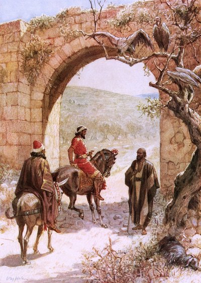 Ahab und Elia von William Brassey Hole