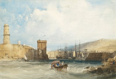 Der Eingang zum Hafen von Marseille von William Callow