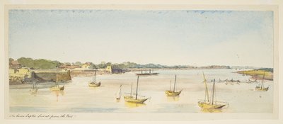 Fluss Taptie, Surat vom Fort (Boote) von William Carpenter