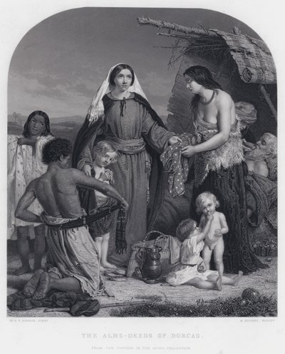 Die Almosentaten der Dorcas von William Charles Thomas (after) Dobson