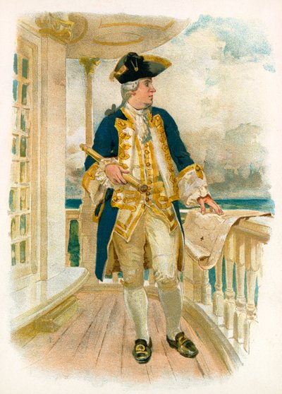 Admiral, 18. Jahrhundert von William Christian Symons