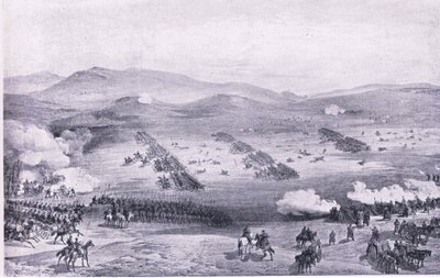 Balaklawa, 25. Oktober 1854: Der Angriff der Leichten Brigade, Illustration aus British Battles on Land and Sea, 1915 von William Crimea Simpson
