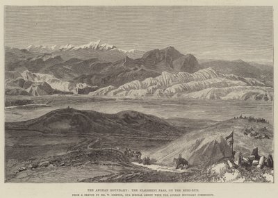 Die afghanische Grenze, der Nialsheni-Pass am Heri-Rud von William Crimea Simpson