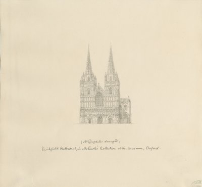Lichfield Kathedrale - Westfassade von William Dugdale