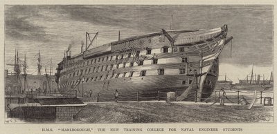 HMS Marlborough, das neue Ausbildungscollege für Marineingenieurstudenten von William Edward Atkins