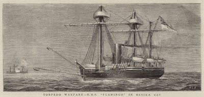 Torpedokrieg, HMS Flamingo in der Bucht von Besika von William Edward Atkins