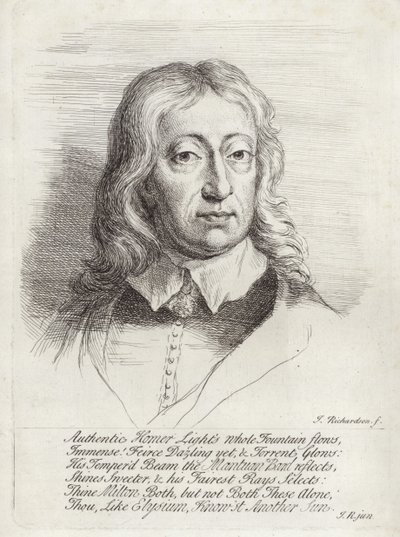 Porträt von John Milton von William Faithorne