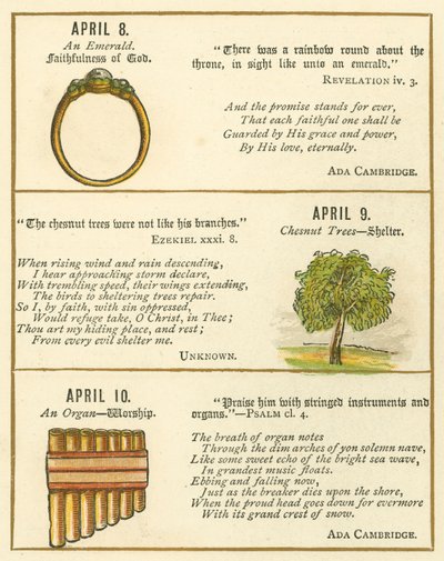 Seite aus dem Bibel-Emblem-Jubiläumsbuch von William Foster