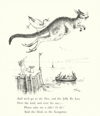Die Ente und das Känguru (Gravur) von William Foster