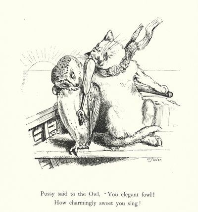 Die Eule und die Katze von William Foster
