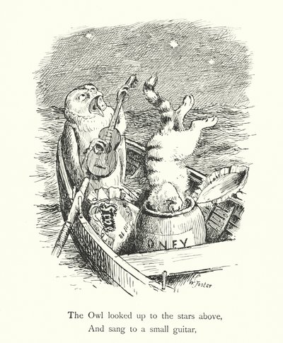 Die Eule und die Pussycat (Gravur) von William Foster