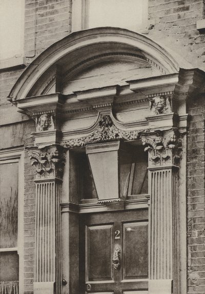 Tür, Great St Helens, London (s/w Foto) von William Galsworthy Davie
