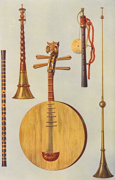 Musikinstrumente: Chinesische Ti-tzu, So-na, Yueh-ch