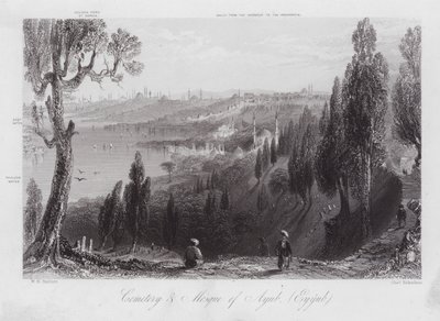 Friedhof und Moschee von Ayub, Eyyub von William H. Bartlett