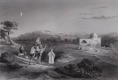 Rachels Grab, nahe Bethlehem von William H. Bartlett