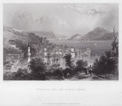 Therapia und das Grab des Riesen (Gravur) von William H. Bartlett